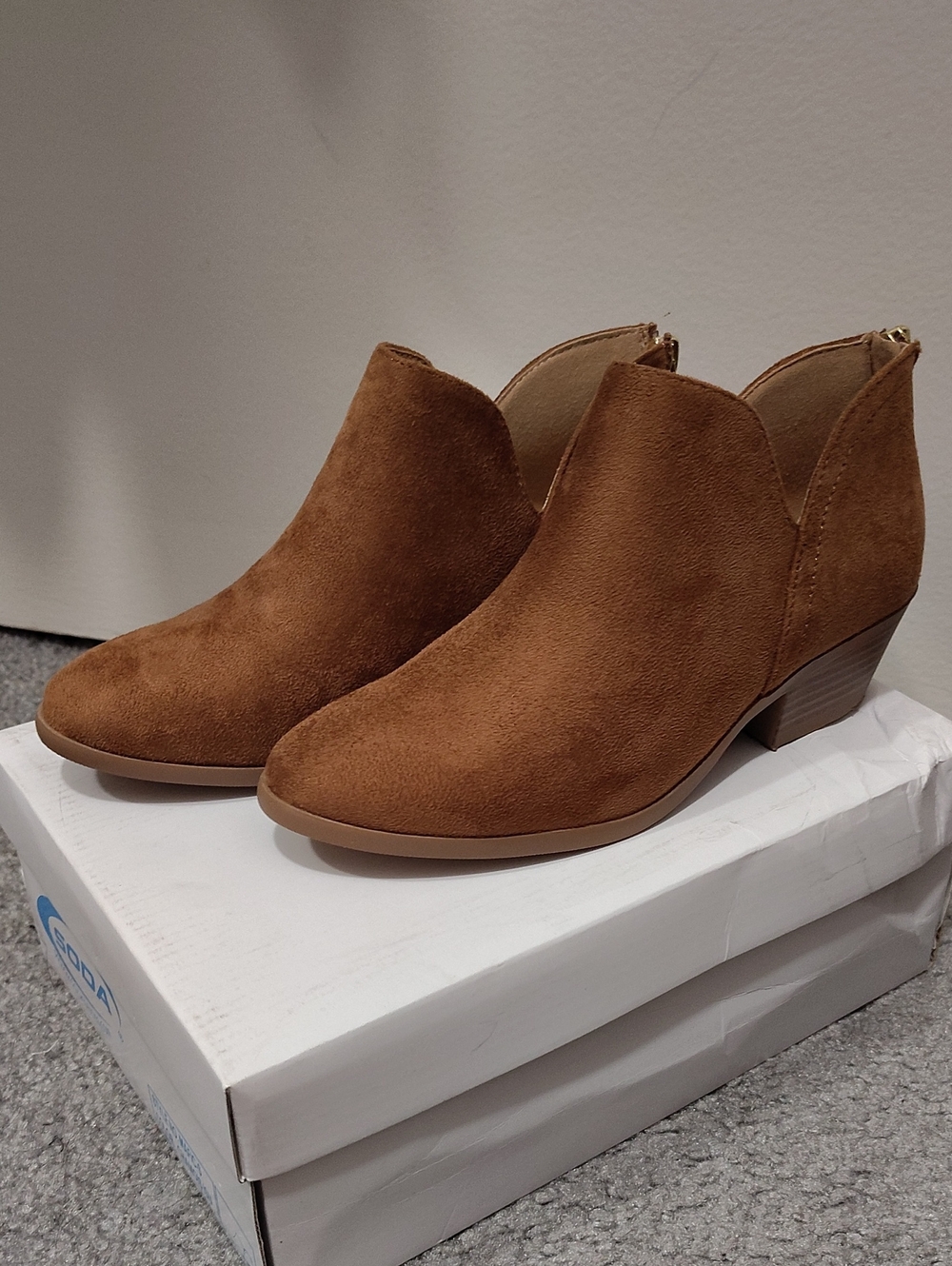 Soda Mafic Chamois Boots Cognac Brown